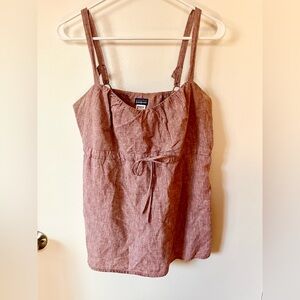 💕Adorable💕 Patagonia Dusty Pink Hemp Cotton Blend Tank Top, Size 12